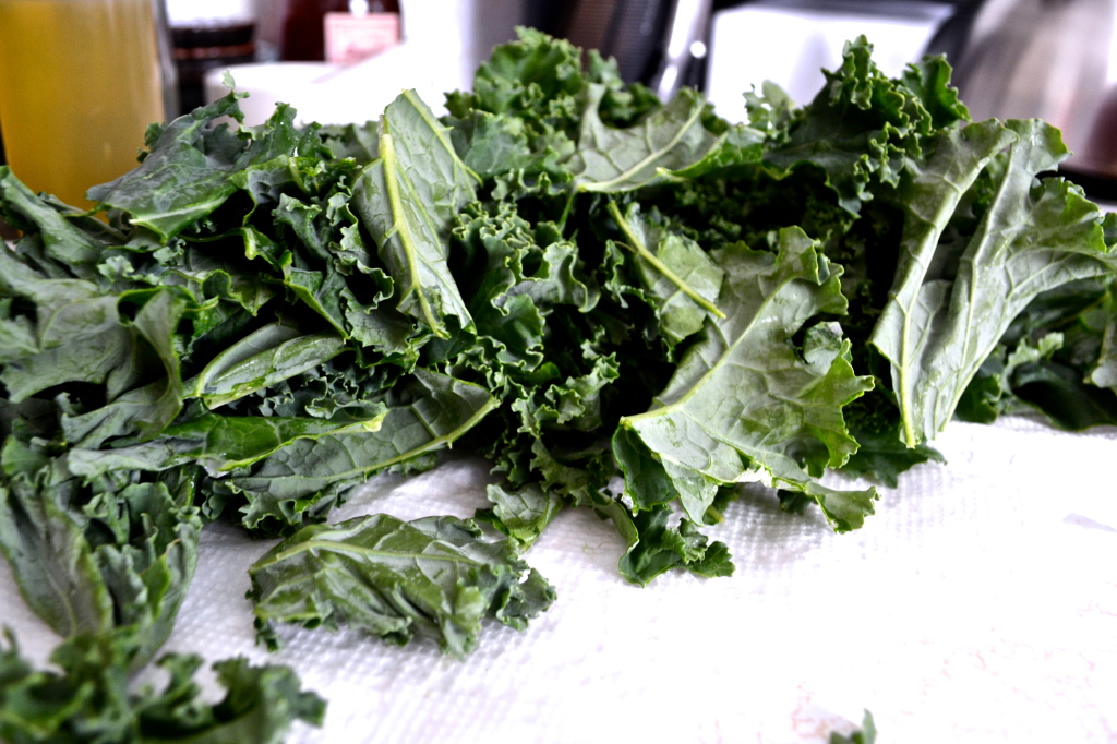 Torn up kale
